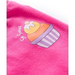Babyhug Cotton Knit Full Length Lounge Pants With Fruit Print Pack of 3 - Dark Pink Orange & Navy Blue