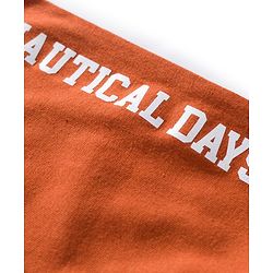 Babyhug Cotton Knit Full Length Lounge Pants With Text & Dino Print Pack of 3 - Orange Brown & Green