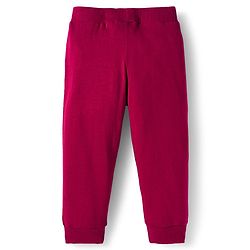 Babyhug Cotton Knit Full Length Lounge Pants With Heart & Teddy Bear Print Pack of 2 - Maroon & Pink