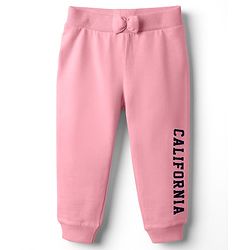 Babyhug Cotton Single Jersey Knit Full Length Lounge Pant With Text Print Pack Of 3 - Red Navy Blue & Pink
