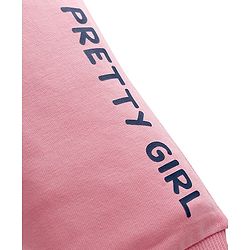 Babyhug Cotton Knit Full Length Lounge Pants with Floral & Polka Dot Print Bow Applique Pack of 3 - Navy Blue Pink & Maroon