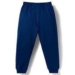 Babyhug Single Jersey Knit Full Length Lounge Pant With Text Print Pack Of 3 - Red Navy Blue & Teal Blue