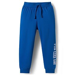 Babyhug Single Jersey Knit Full Length Lounge Pant With Text Print Pack Of 3 - Red Blue & Green