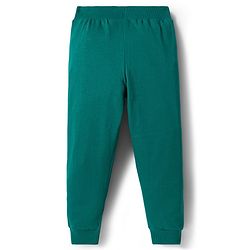 Babyhug Single Jersey Knit Full Length Lounge Pant With Text Print Pack Of 3 - Red Blue & Green