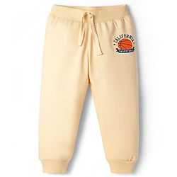 Babyhug Cotton Knit Full Length Lounge Pants with Sports Theme Print Pack of 3 - Multicolor