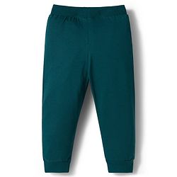 Babyhug Cotton Knit Full Length Lounge Pants with Sports Theme Print Pack of 3 - Red Green & Purple