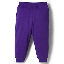 Babyhug Cotton Knit Full Length Lounge Pants with Sports Theme Print Pack of 3 - Red Green & Purple
