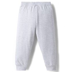 Babyhug Cotton Knit Full Length Lounge Pants with Sport Theme Print Pack of 3 - Red Blue & Light Grey
