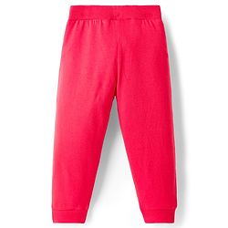 Babyhug Cotton Knit Full Length Lounge Pants with Sport Theme Print Pack of 3 - Red Blue & Light Grey