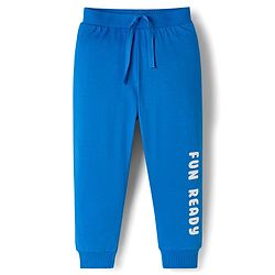 Babyhug Cotton Knit Full Length Lounge Pants with Car Print Pack of 3 - Red Blue & Green