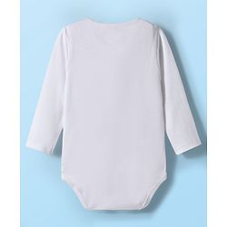 Babyhug 100% Cotton Knit Full Sleeves Onesie with Bootie Leggings & Animal Print - Navy Blue & White