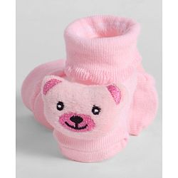 Cute Walk by Babyhug Socks With Animal Applique - Pink