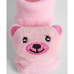 Cute Walk by Babyhug Socks With Animal Applique - Pink