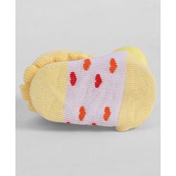 Cute Walk by Babyhug Socks With Animal Applique - Yellow