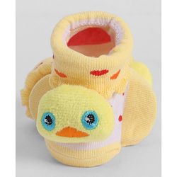Cute Walk by Babyhug Socks With Animal Applique - Yellow