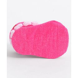 Cute Walk by Babyhug Socks With Animal Applique - Dark Pink