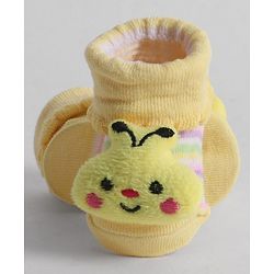 Cute Walk by Babyhug Socks With Animal Applique - Yellow
