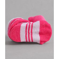 Cute Walk by Babyhug Socks With Animal Applique - Pink