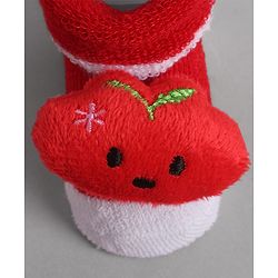 Cute Walk by Babyhug Socks With Animal Applique - Red