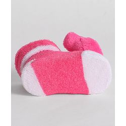 Cute Walk by Babyhug Socks With Animal Applique - Pink