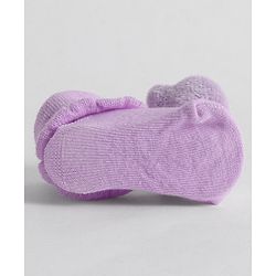 Cute Walk by Babyhug Socks With Animal Applique - Purple