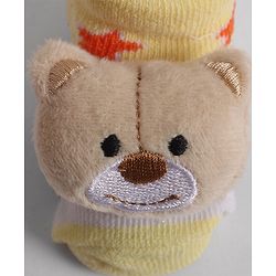 Cute Walk by Babyhug Socks With Animal Applique - Yellow