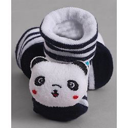 Cute Walk by Babyhug Socks With Animal Applique - Navy Blue