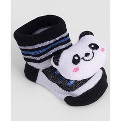 Cute Walk by Babyhug Socks With Animal Applique - Navy Blue