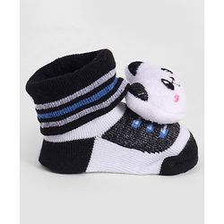 Cute Walk by Babyhug Socks With Animal Applique - Navy Blue