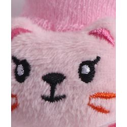 Cute Walk by Babyhug Socks With Animal Applique - Pink
