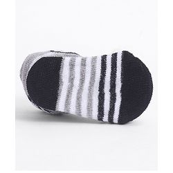 Cute Walk by Babyhug Socks With Football Applique - Black