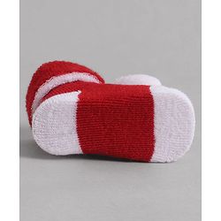 Cute Walk by Babyhug Socks With Football Applique - Red