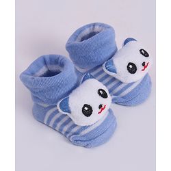 Cute Walk by Babyhug Socks With Animal Applique - Blue