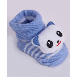 Cute Walk by Babyhug Socks With Animal Applique - Blue