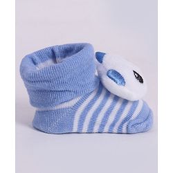 Cute Walk by Babyhug Socks With Animal Applique - Blue