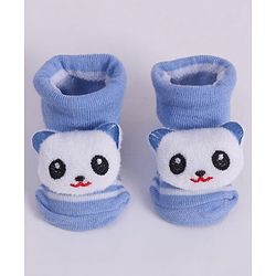 Cute Walk by Babyhug Socks With Animal Applique - Blue
