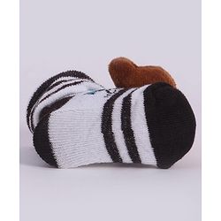 Cute Walk by Babyhug Socks With Animal Applique - Brown (Print May Vary)