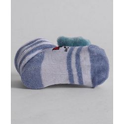 Cute Walk by Babyhug Socks With Animal Applique - Light Blue
