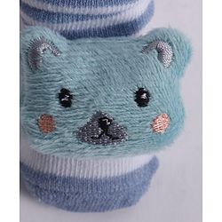 Cute Walk by Babyhug Socks With Animal Applique - Light Blue