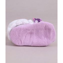 Cute Walk by Babyhug Socks With Bow Applique - Purple
