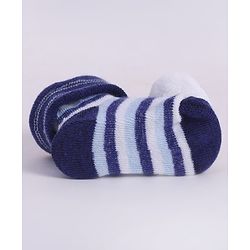 Cute Walk by Babyhug Socks With Football Applique - Navy Blue