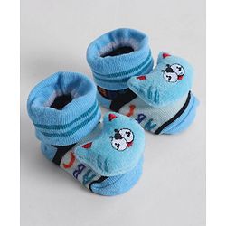 Cute Walk by Babyhug Socks With Animal Applique - Light Blue