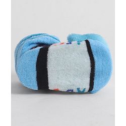 Cute Walk by Babyhug Socks With Animal Applique - Light Blue