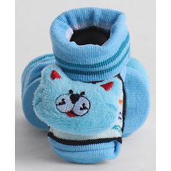 Cute Walk by Babyhug Socks With Animal Applique - Light Blue