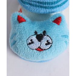 Cute Walk by Babyhug Socks With Animal Applique - Light Blue