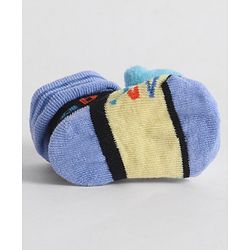 Cute Walk by Babyhug Socks With Animal Applique - Blue