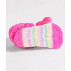 Cute Walk by Babyhug Socks With Star Applique - Pink