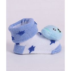 Cute Walk by Babyhug Socks With Animal Applique - Blue