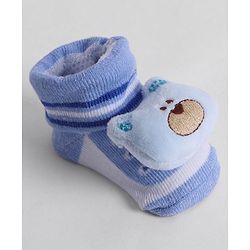 Cute Walk by Babyhug Socks With Animal Applique - Blue