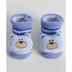 Cute Walk by Babyhug Socks With Animal Applique - Blue